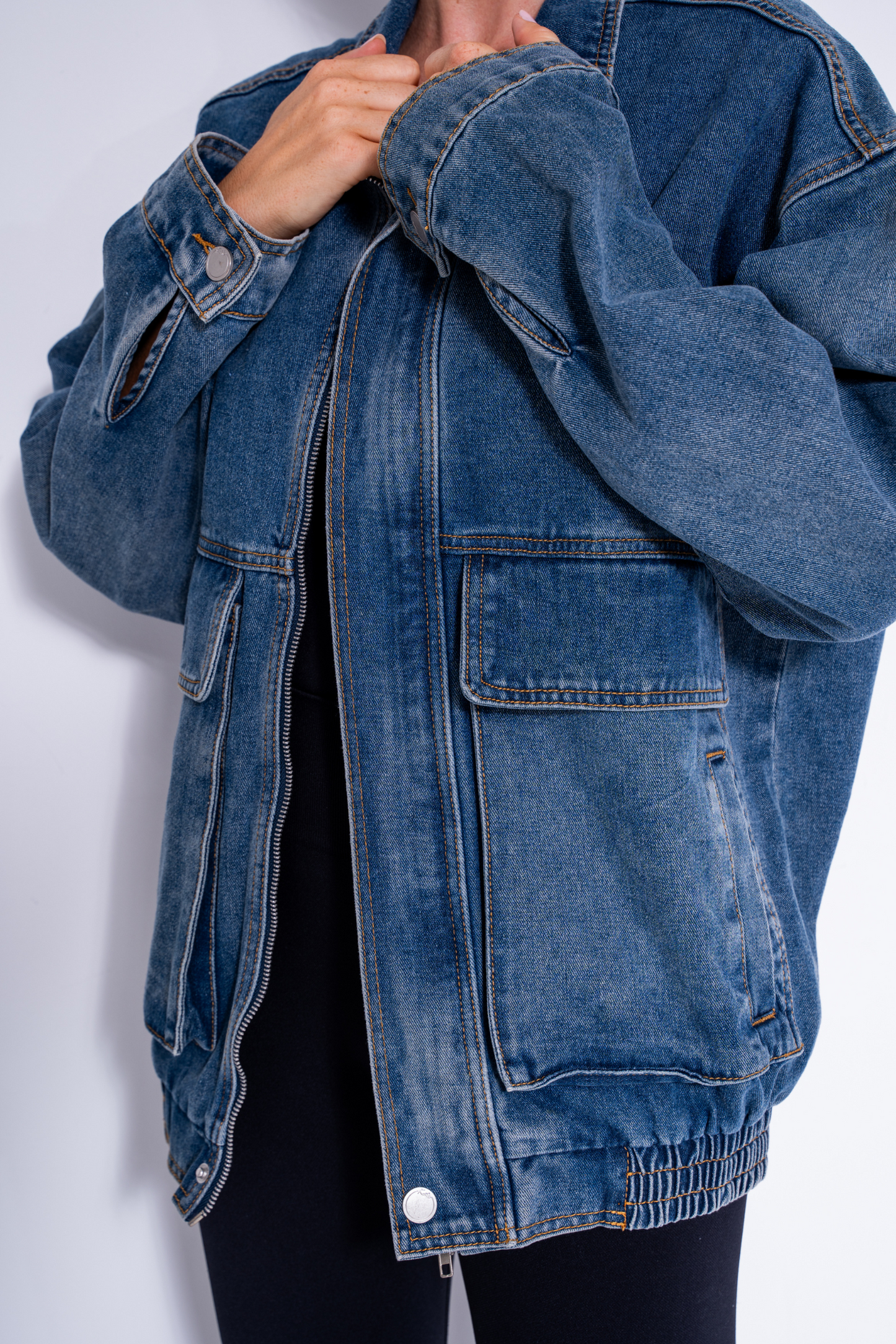 Veste jean Dad Fit Oversized